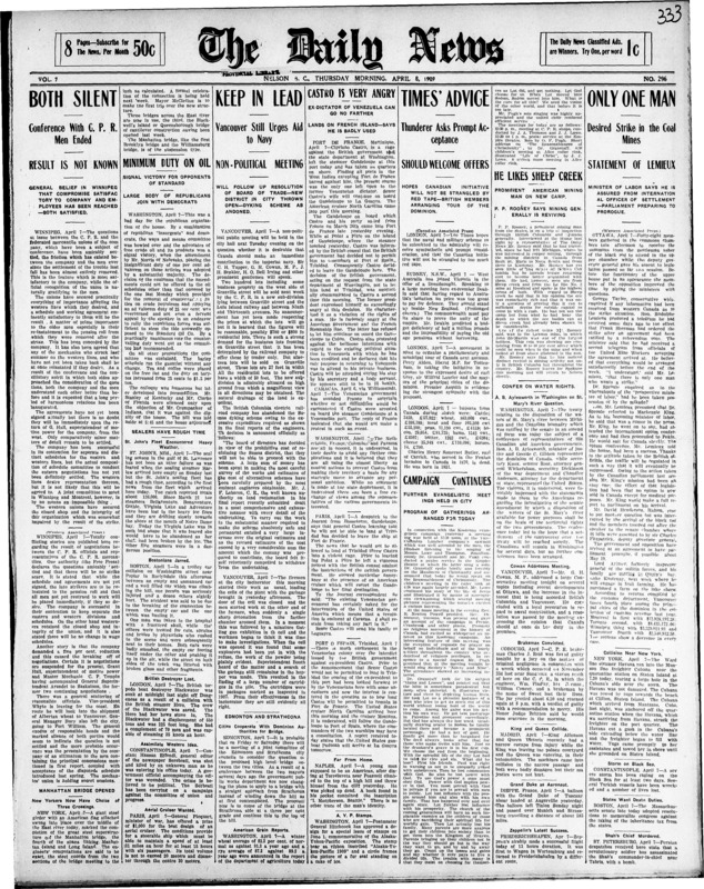 News of the Dominion