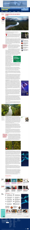 Should rivers have the same rights as
people?