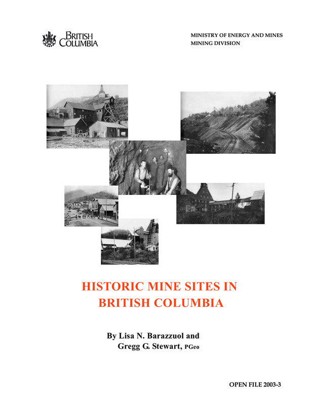 HISTORIC MINE SITES IN BRITISH COLUMBIA
