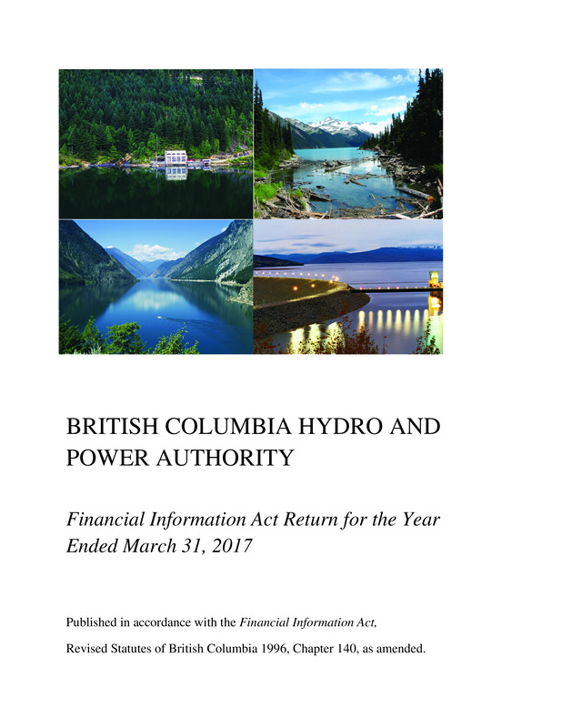 British Columbia Hydro and Power Authority 