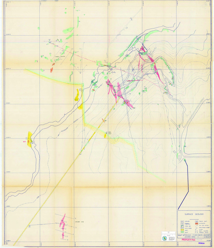 Sunro Map: Surface Geology Maps Coloured