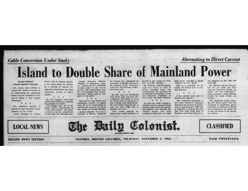 Island to Double Share of Mainland Power