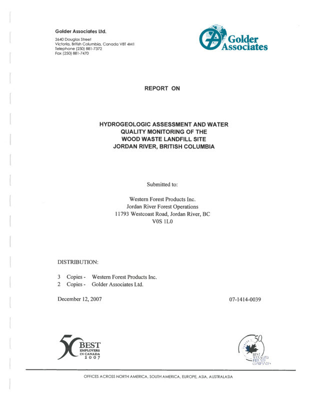 Environmental Assement History