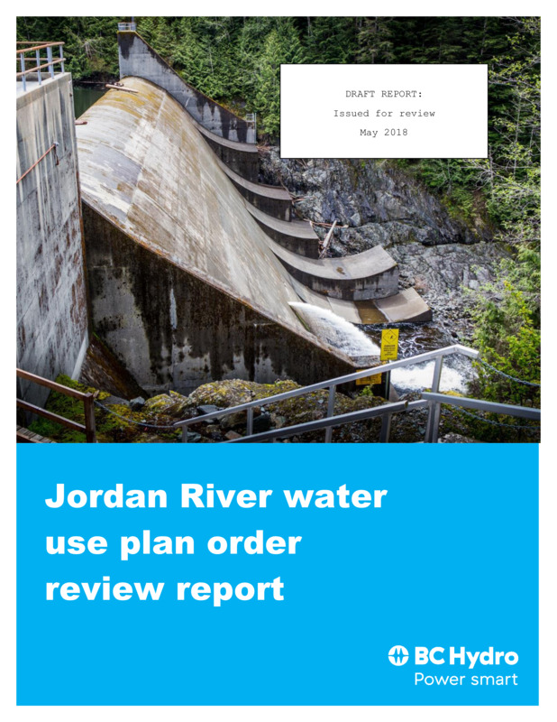 Draft: Jordan River water use plan order review report