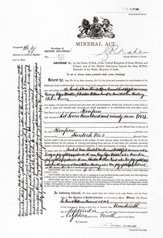 Original Mineral Act