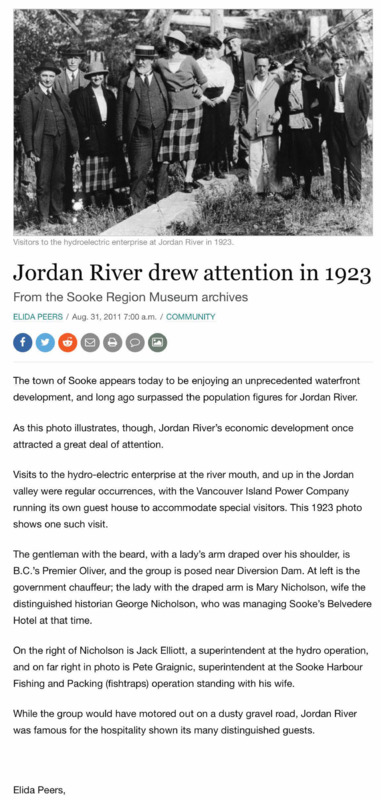 Jordan River drew attention in 1923