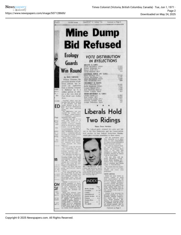 Mine Dump Bid Refused