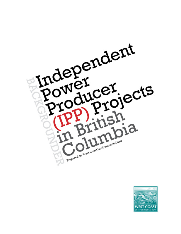 Independent Power Producer(IPP) Projects in British Columbia