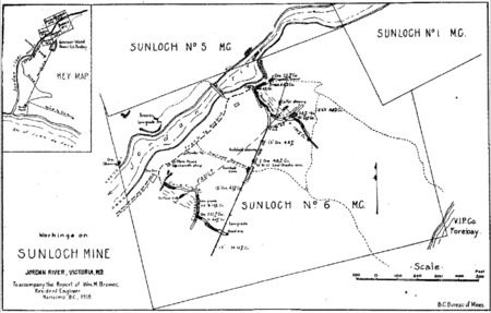 Sunro Map: Sketch of Workings