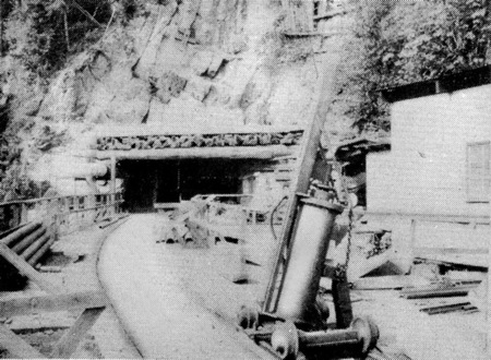 Black and White Photo of the copper mine