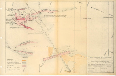 Sunro Map: Level Ore Bodies and Geology 