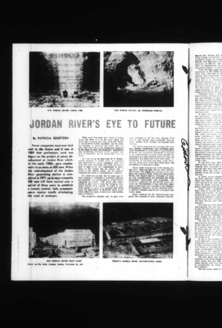 Jordan River's Eye to the Future