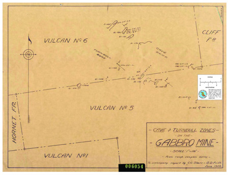 Cave and Turnbull Zones on the Gabbro Mine