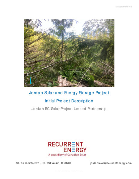 Jordan Solar and Energy Storage