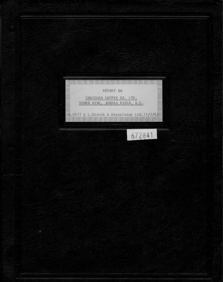 Report on Economics of Cowichan Copper CO. LTD. 