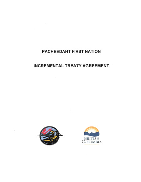 Pacheedaht First Nation Incremental Treaty Agreement