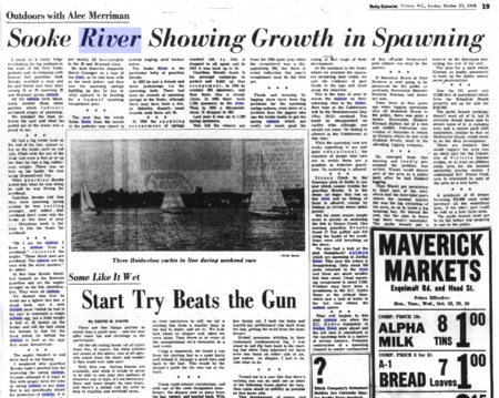 Sooke River Showing Growth in Spawning