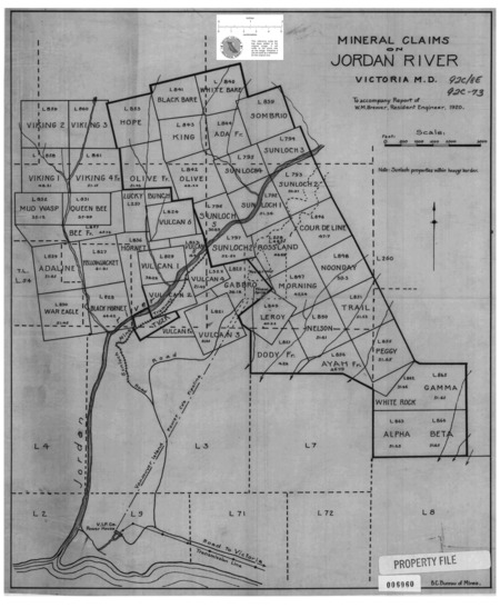 Mineral Claims on Jordan River