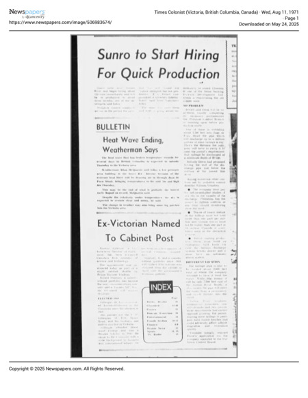 Sunro to Start Hiring For Quick Production