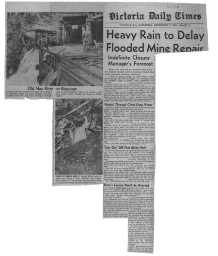 Heavy Rain to Delay Flooded Mine Repair