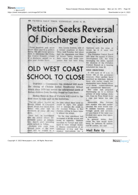 Petition Seeks Reversal of Discharge Decision